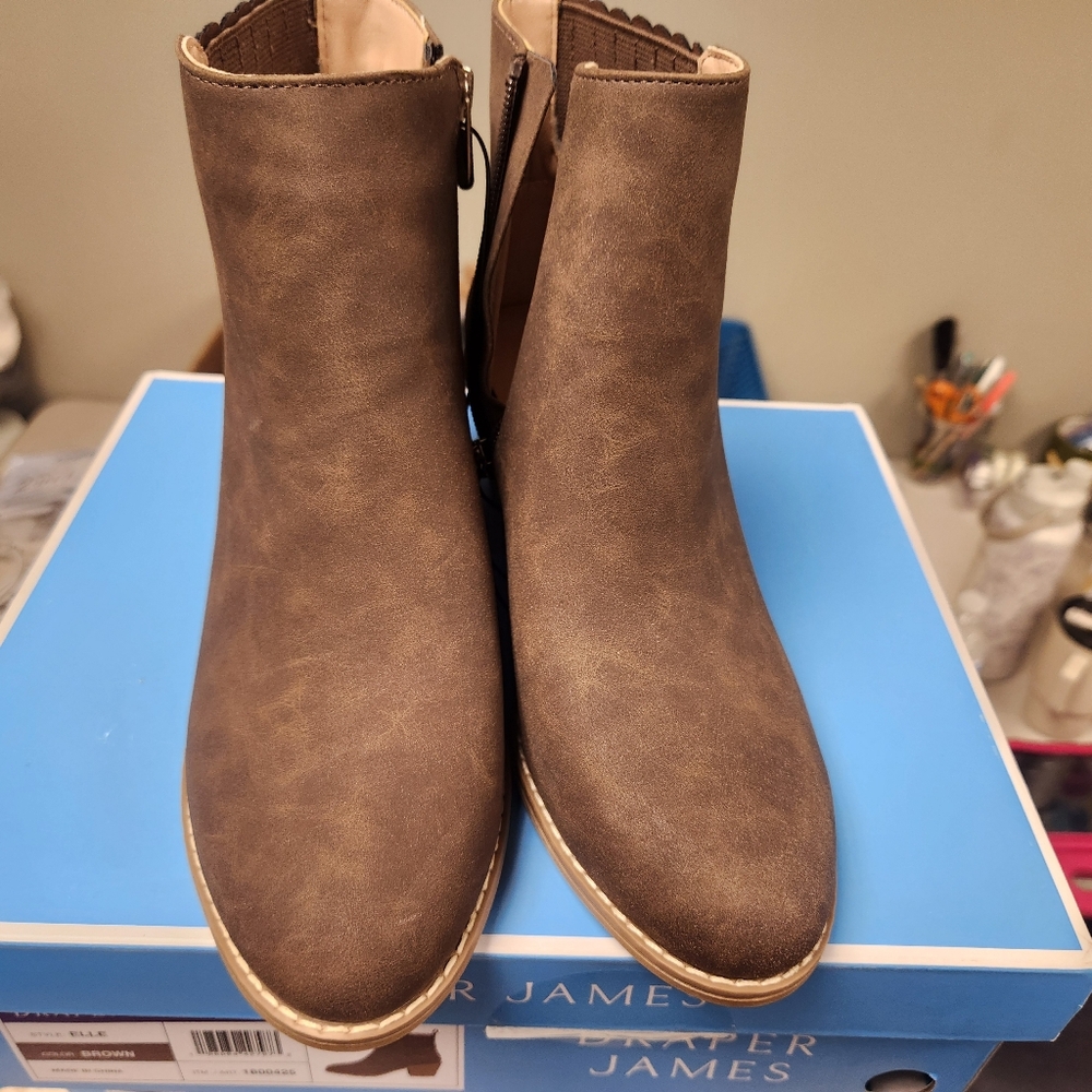 Draper James Brown Heeled Boots